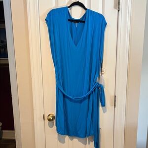 1. State Vibrant Blue Dress with Waist Tie